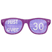 Custom Age Verjaardag Party Shades Retro Zonnebril (Voorkant)