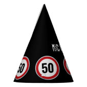 CUSTOM AGE verjaardagsfeestje met verkeersbord Feesthoedjes (Links)