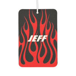 Custom Air Freshener - Fire Flames Name Luchtverfrisser