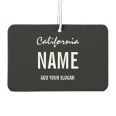 Custom Air Freshener - Licentie Bord State Luchtverfrisser (Achterkant)