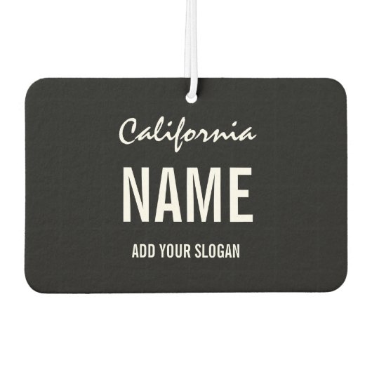 Custom Air Freshener - Licentie Bord State Luchtverfrisser (Voorkant)