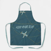 Custom Airplane Apron – Add Your Name or Message Schort (Voorkant)
