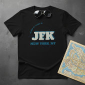 Custom Airport Code City & State Minimalist Travel T-shirt