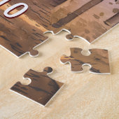 Custom Alberobello Trulli House Watercolor Travel Legpuzzel (Zijkant)