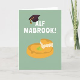 Custom Alf Mabrook Knafeh Arab Afstuderen Kaart