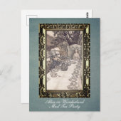 Custom Alice in Wonderland Mad Tea Party Rackham Briefkaart (Voorkant / Achterkant)