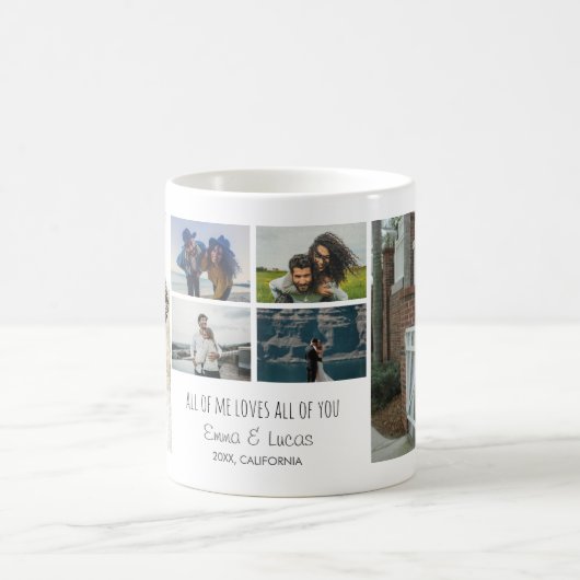 Custom All of Me Loves All of You Photo Mug Koffiemok (Center)
