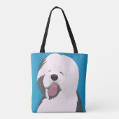 Custom All-Over-Print Canvas tas Oud Engels (Achterkant)