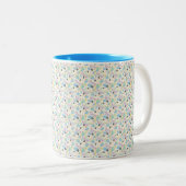 Custom All-Over Print Geometric Pattern Coffee Mug Tweekleurige Koffiemok (Voorkant rechts)