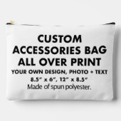 Custom All Over Print Grote Accessoires Tas (Voorkant)