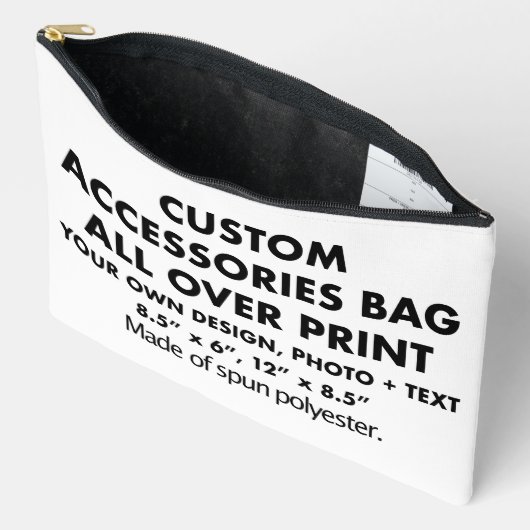 Custom All Over Print Grote Accessoires Tas (Open)