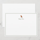 Custom Allen's Hummingbird Note Kaart Notitiekaartje (Voorkant / Achterkant)