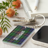 Custom Allison Tartan Plaid Sleutelhanger (Voorkant Rechts)