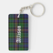 Custom Allison Tartan Plaid Sleutelhanger (achterkant)