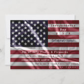 Custom American Flag, Viering van 4 juli Kaart (Voorkant)