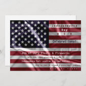 Custom American Flag, Viering van 4 juli Kaart (Voorkant / Achterkant)