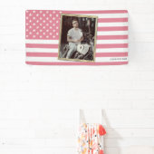 Custom American Flag with Your Photo, Dorm Decor Spandoek (Insitu)