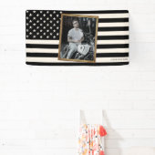 Custom American Flag with Your Photo, Dorm Decor Spandoek (Insitu)