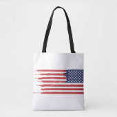 Custom American USA Flag  Tote Bag (Voorkant)
