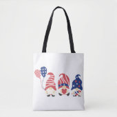 Custom American USA Flag  Tote Bag (Voorkant)