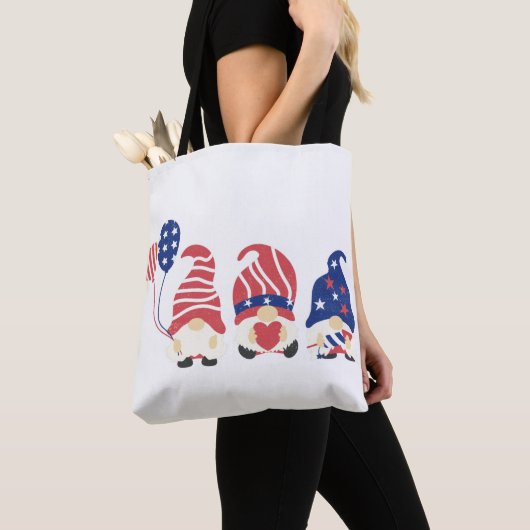 Custom American USA Flag  Tote Bag (Dichtbij)