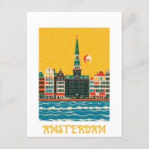 Custom Amsterdam Nederland Briefkaart