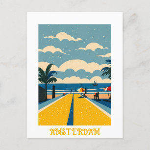 Custom Amsterdam Nederland Briefkaart