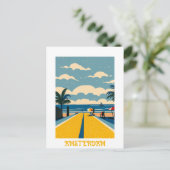 Custom Amsterdam Nederland Briefkaart (Staand voorkant)