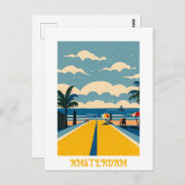 Custom Amsterdam Nederland Briefkaart (Voorkant / Achterkant)