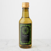 Custom Anahata Heart Chakra Essential Oil Label Wijn Etiket (Voorkant)