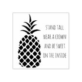 Custom Ananas Stand Tall Draag een kroon Rubberstempel (Afrduk)