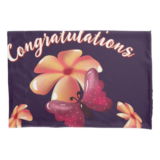 Custom and personalized floral Butterfly Pattern  Kussensloop (Voorkant)