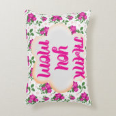 Custom and personalized floral pattern  accent kussen (Voorkant(Verticaal))