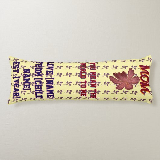 Custom and personalized gift  lichaamskussen (Voorkant)