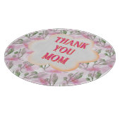 Custom and Personalized watercolor floral pattern  Snijplank (Hoek)