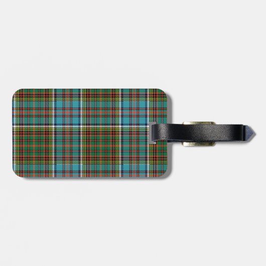 Custom Anderson Tartan Pset Bagagelabel (Achterkant horizontaal)