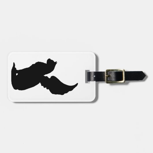 Custom Angel Cat Bagagelabel (Voorkant horizontaal)