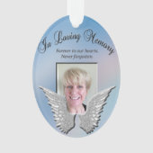 Custom Angel Wings Memorial Ornament (voorkant)