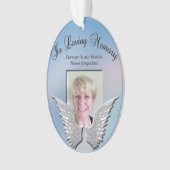 Custom Angel Wings Memorial Ornament (voorkant)