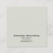 Custom Animal Care Beroep Voeg uw foto toe Vierkante Visitekaartje (Achterkant)