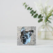 Custom Animal Care Beroep Voeg uw foto toe Vierkante Visitekaartje (Staand voorkant)