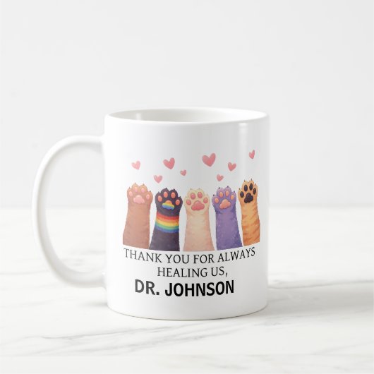 Custom Animal Doctor | Happy Doctor’s Day Koffiemok (Links)