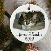 Custom Animal Forever Loved Keramisch Ornament