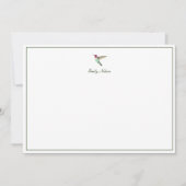Custom Anna's Hummingbird Note Kaart Notitiekaartje (Voorkant)