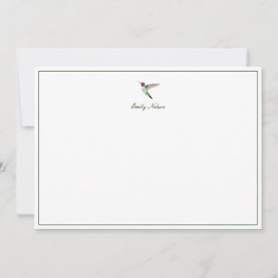 Custom Anna's Hummingbird Note Kaart Notitiekaartje