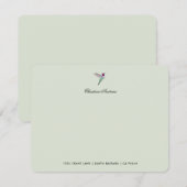 Custom Anna's Hummingbird Notitiekaartje (Voorkant / Achterkant)