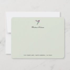 Custom Anna's Hummingbird Notitiekaartje
