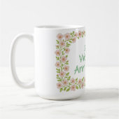 Custom anniversary greeting koffiemok (Links)