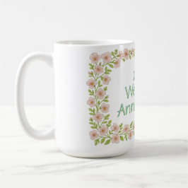 Custom anniversary greeting koffiemok