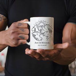 Custom Anniversary Mug | Gift for Husband or Wife Koffiemok